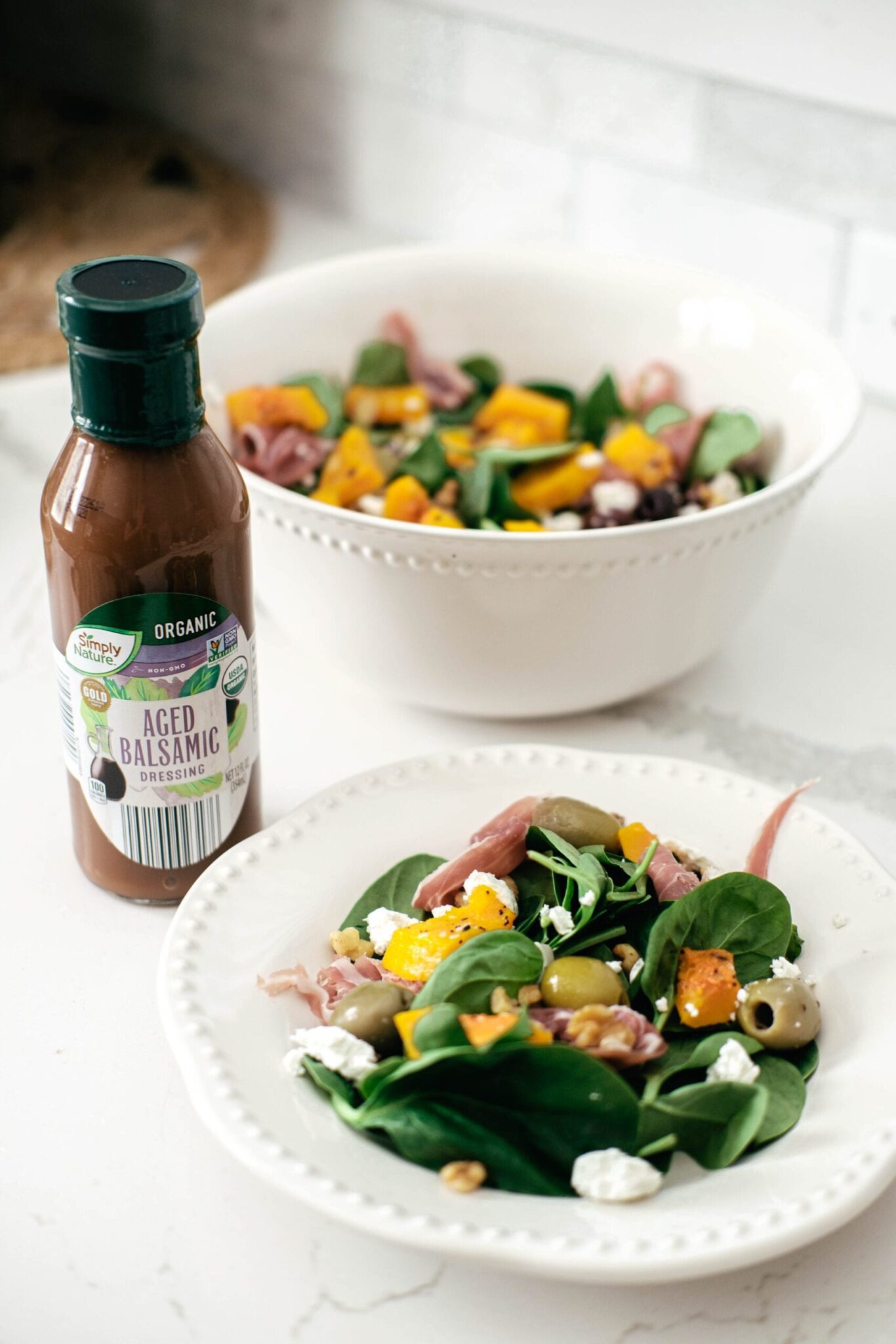 Harvest Spinach Salad White Kitchen Red Wine