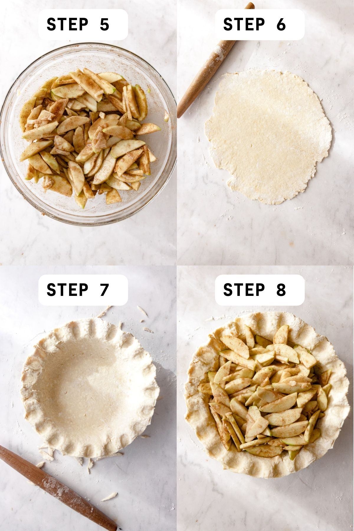 Steps to make the cheddar cheese pie filling 