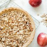 Apple Cheddar Crumble Pie with apples