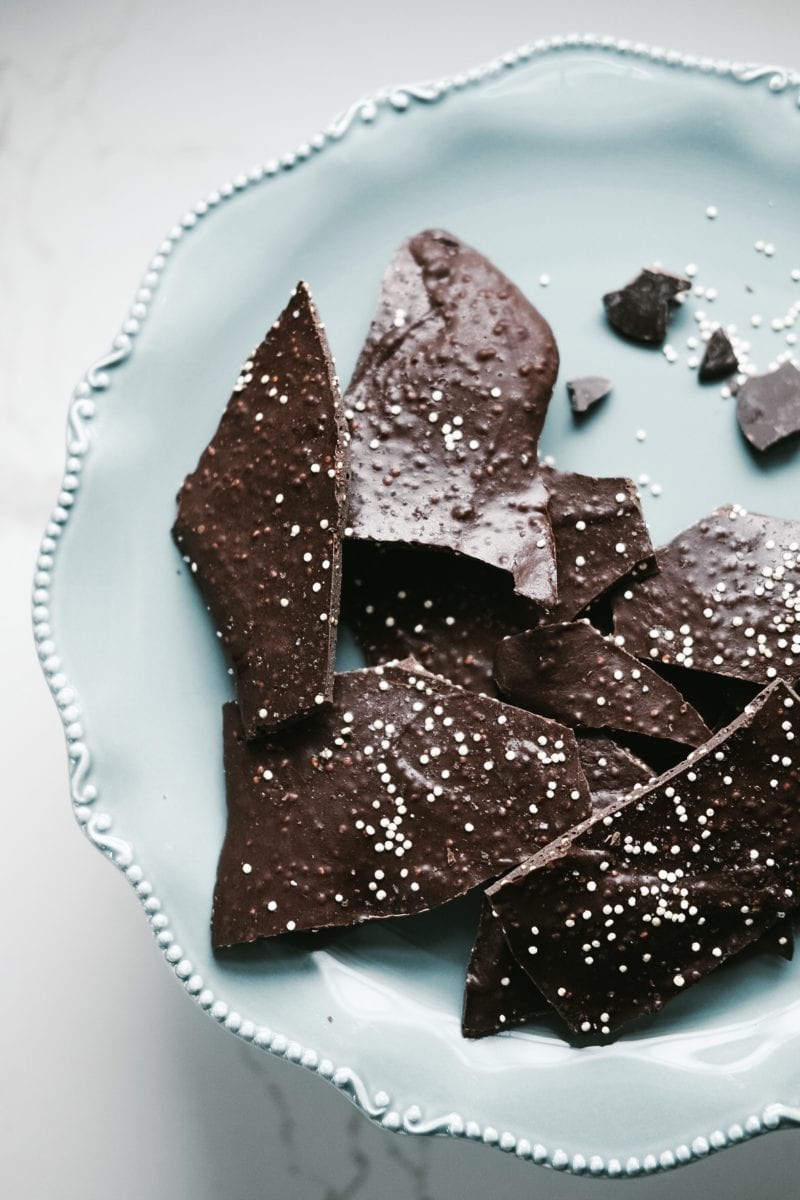 Salted Chocolate Chili Crunch Bark White Kitchen Red Wine