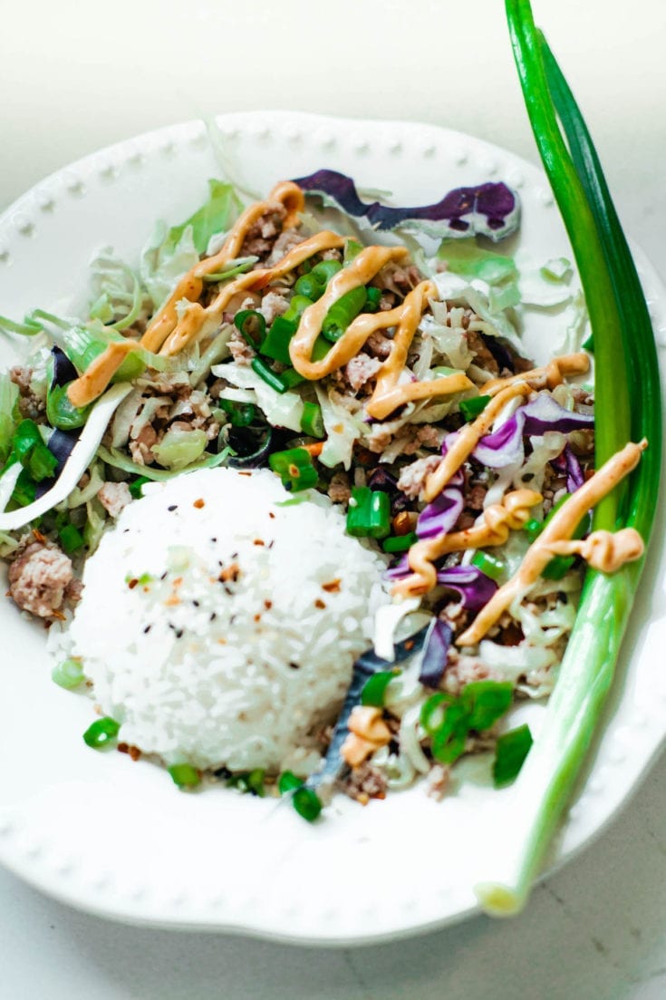 Easy Egg Roll Bowl White Kitchen Red Wine