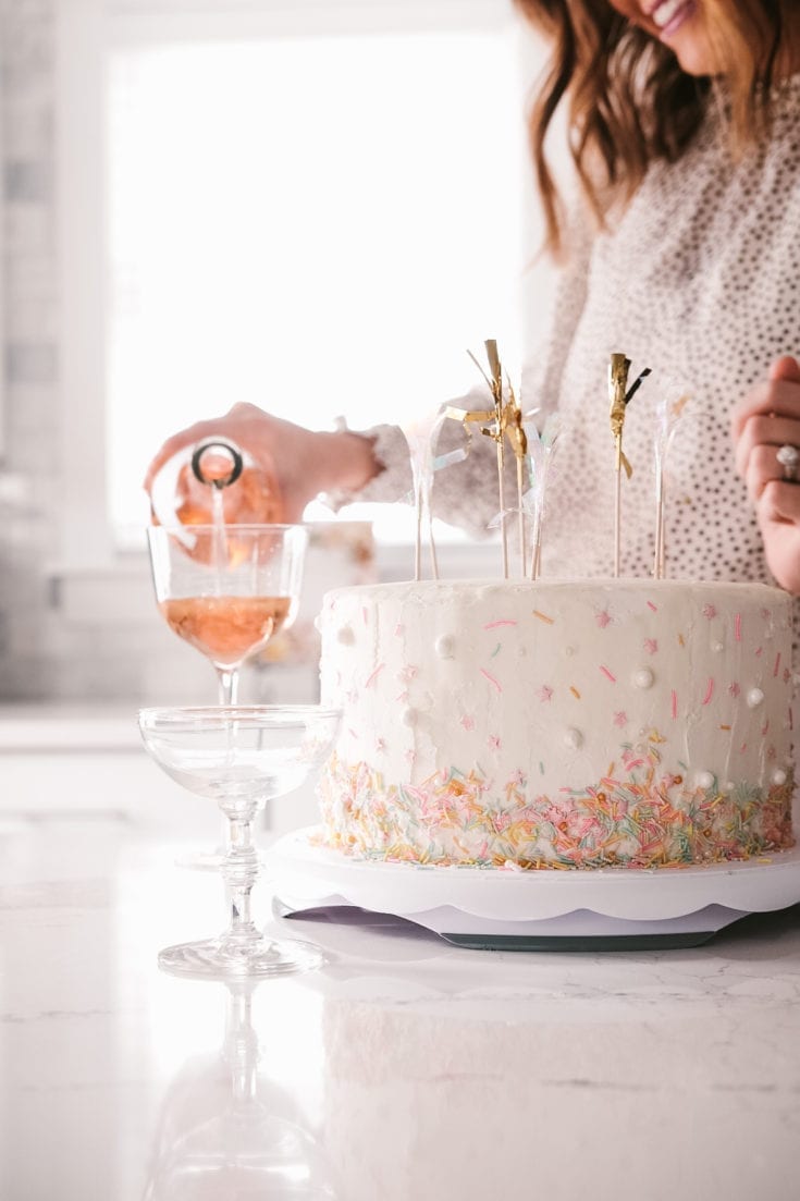 Lemon Funfetti Layer Cake White Kitchen Red Wine