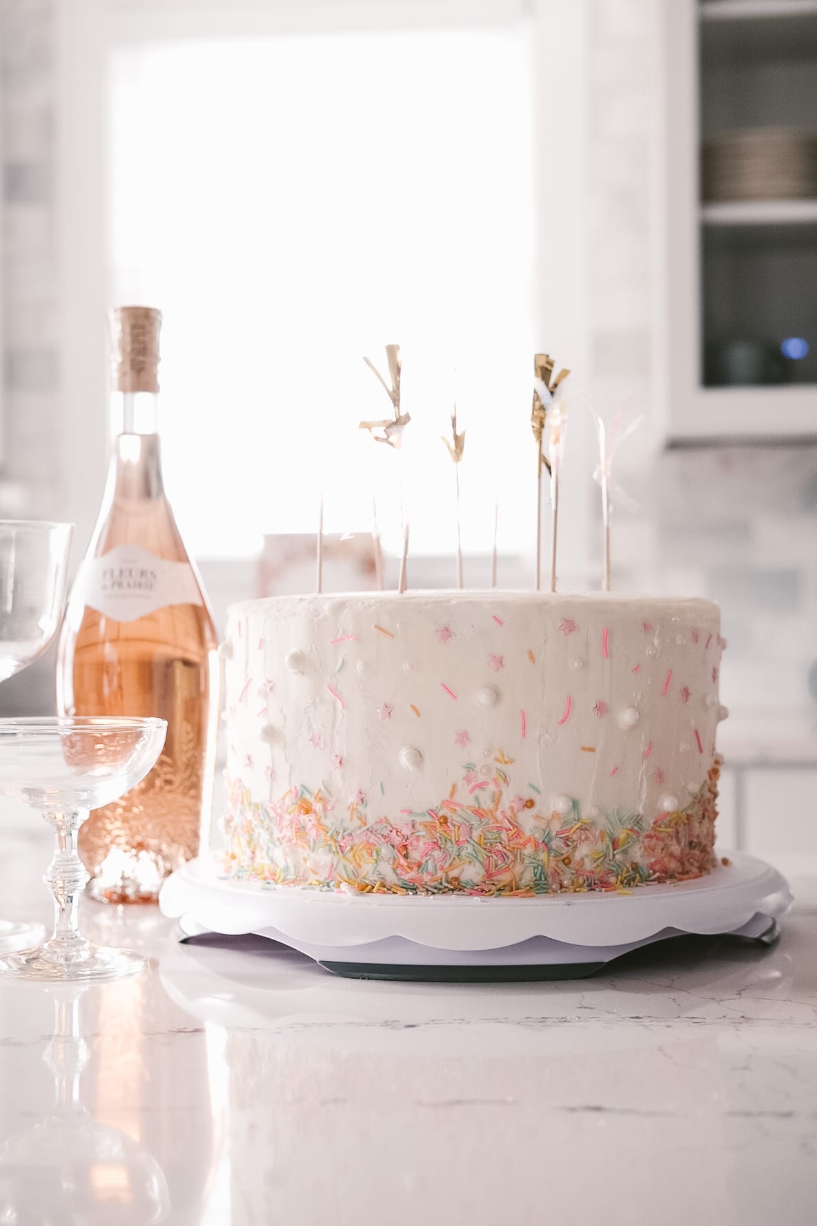 Lemon Funfetti Layer Cake White Kitchen Red Wine