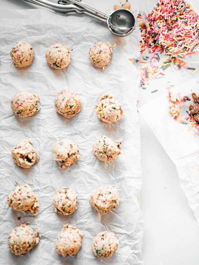 Edible Cookie Dough Protein Balls Story White Kitchen Red Wine