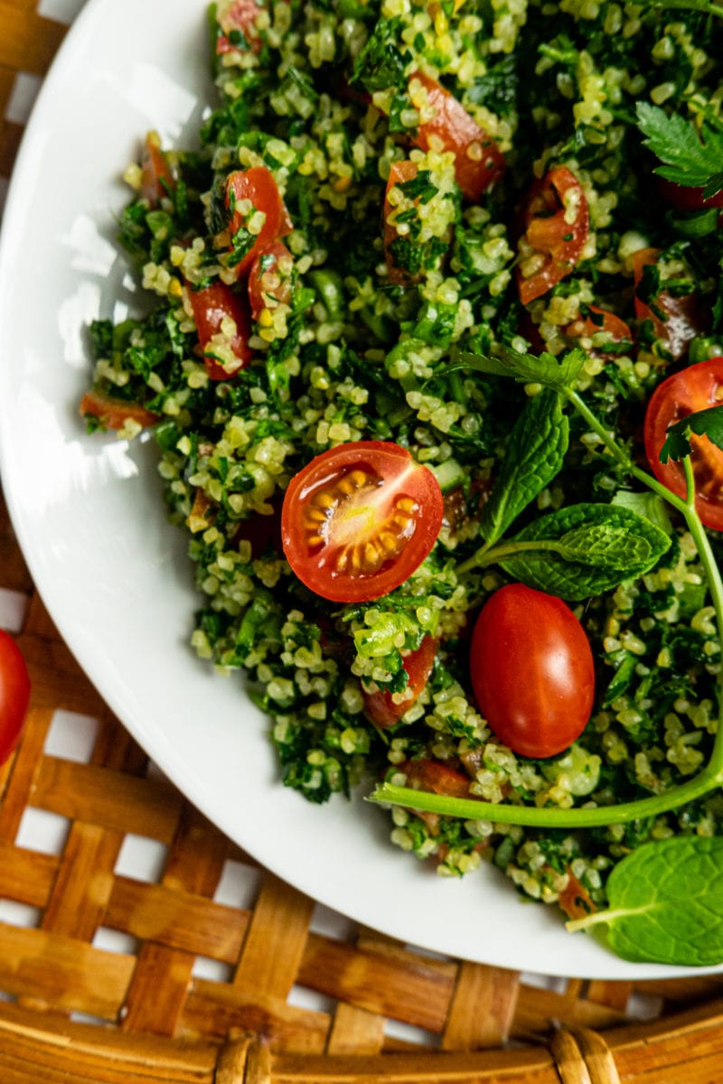 Authentic Tabbouleh Recipe White Kitchen Red Wine