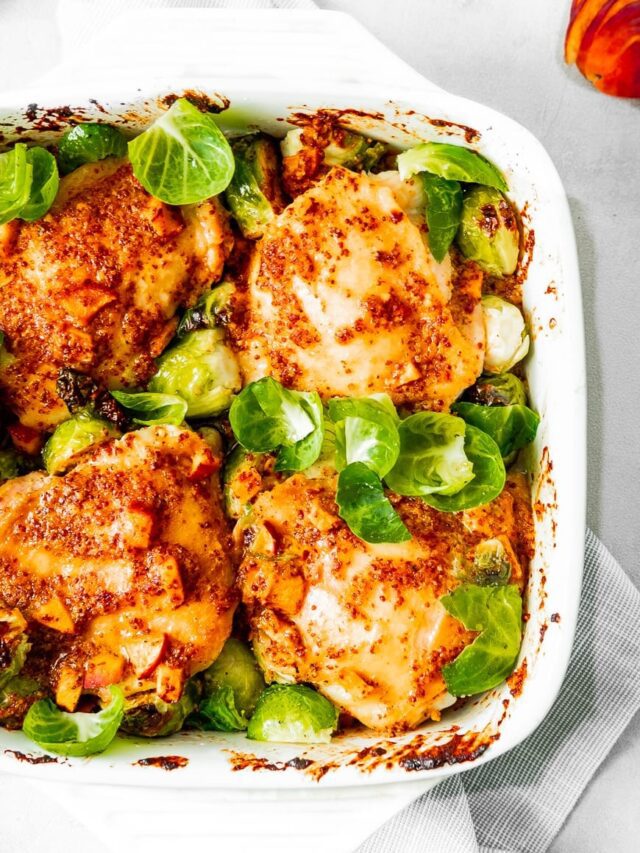 Hot Honey Mustard Glazed Chicken Thighs Story White Kitchen Red Wine