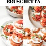 Tomato Onion Bruschetta Pin Image