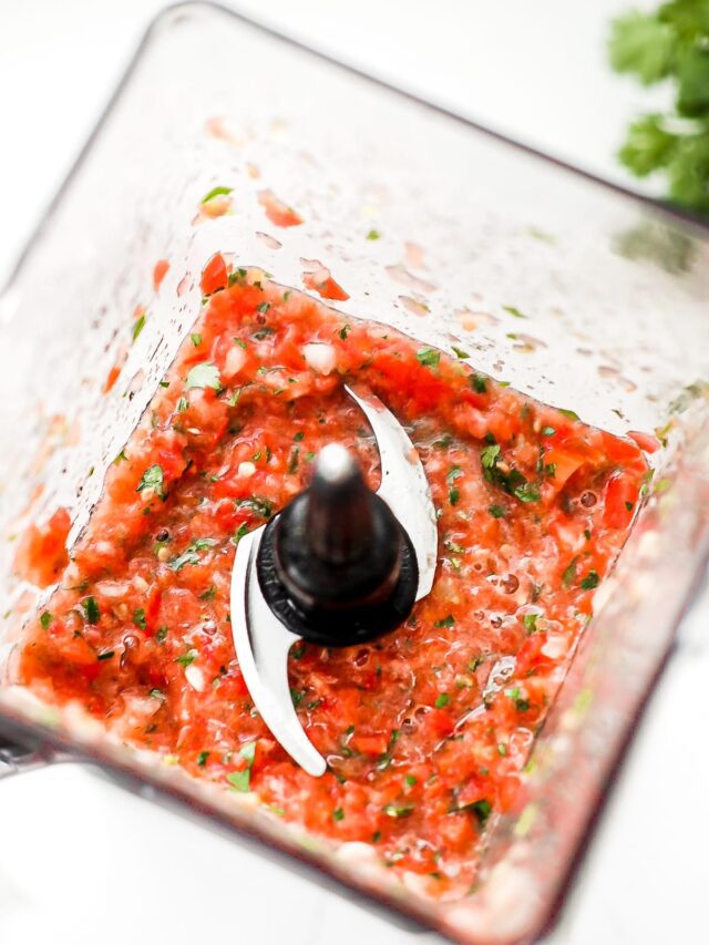 blended garden salsa