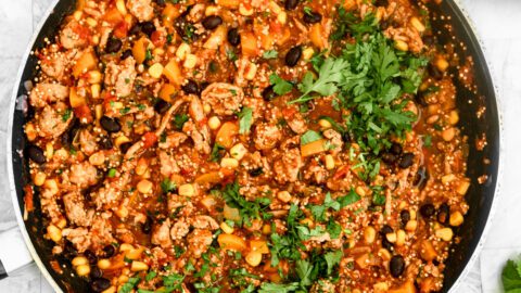 turkey taco skillet quinoa skillet