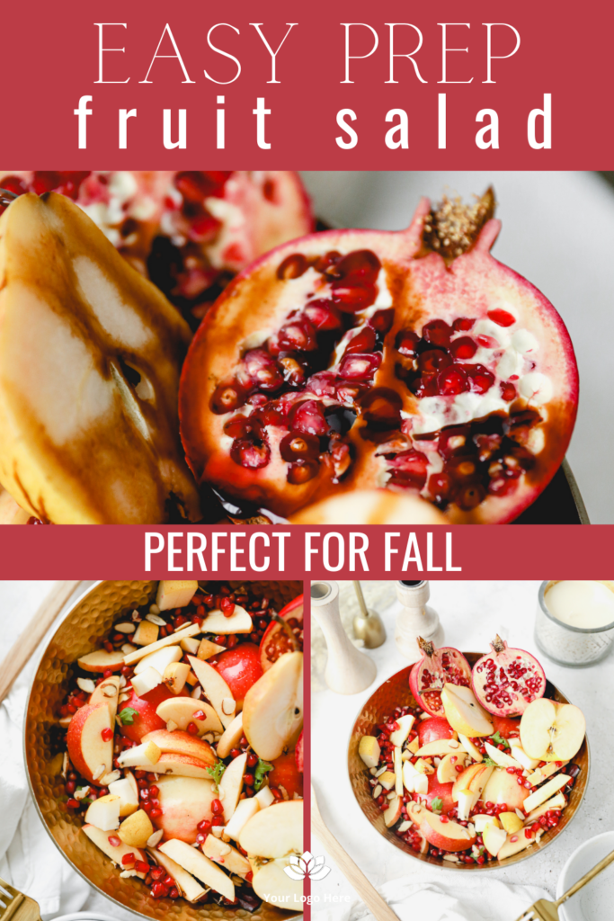 Easy Prep Fall Fruit Salad with Balsamic Dressing - White Kitchen Red Wine
