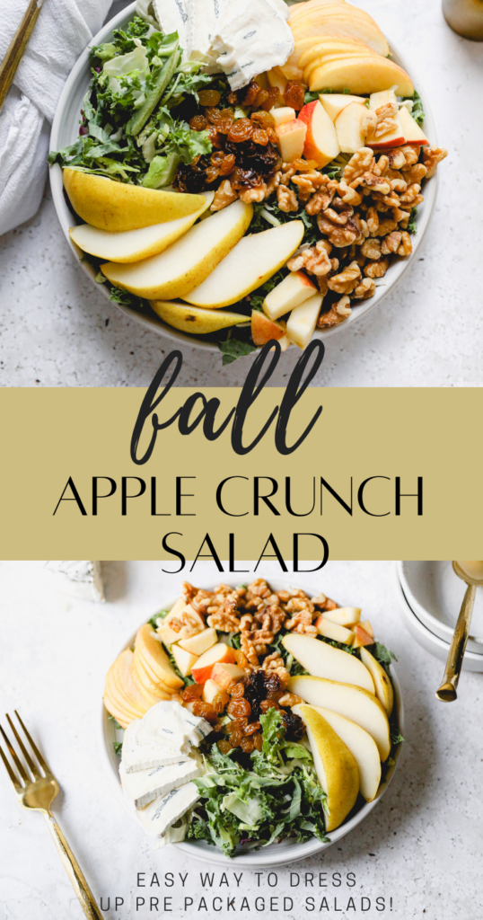 fall apple crunch salad pin