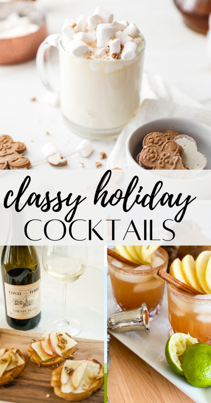 Classy Holiday Cocktails Pin Image