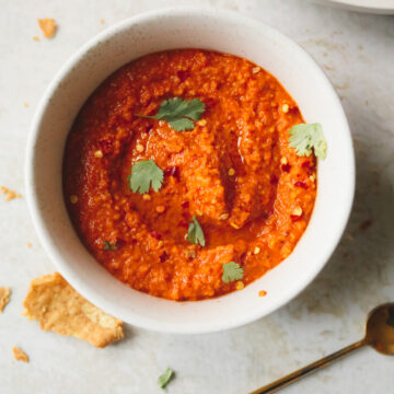 red pepper romesco dip