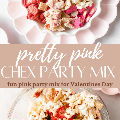 pretty pink party Chex pin image