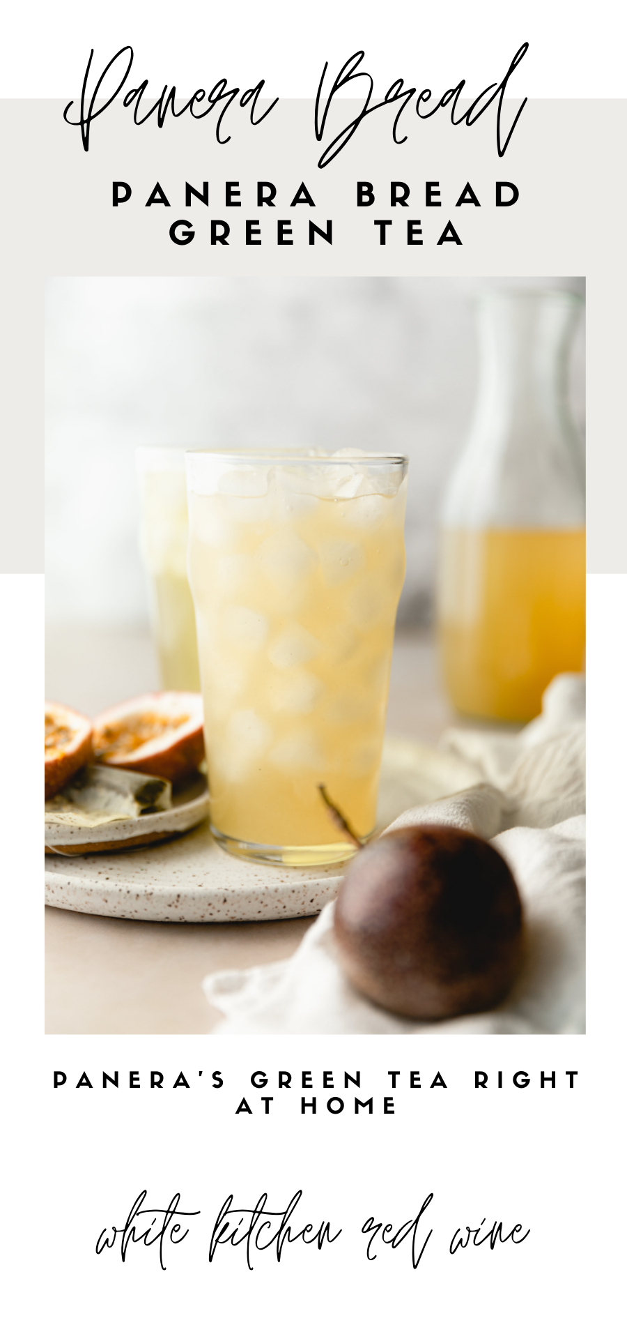 Homemade Panera Green Tea Copycat Panera Passionfruit Green Tea