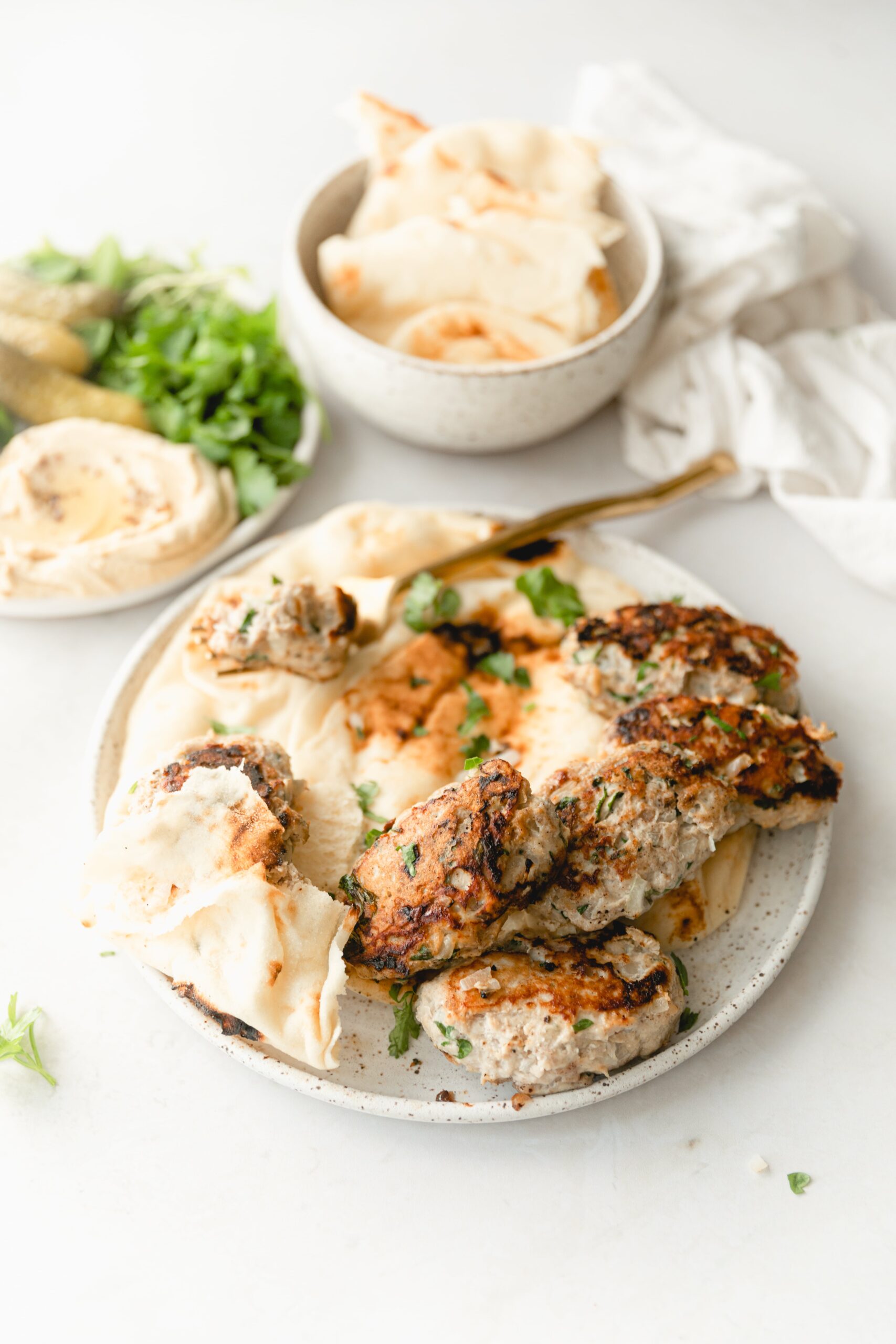 Lebanese Chicken Kafta Burgers White Kitchen Red Wine