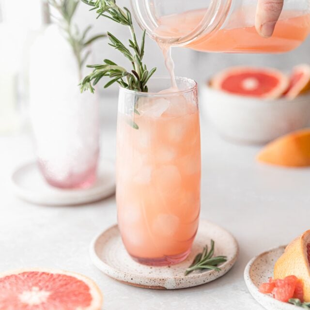 Pink Mule Grapefruit Rosemary Moscow Mule Refreshing, Fun Drink!