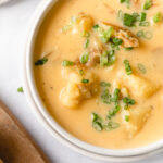 bowl of moms potato soup