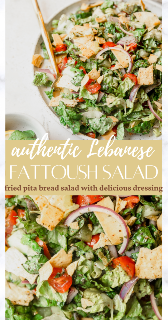 The Best Lebanese Fattoush Salad (Authentic Recipe)