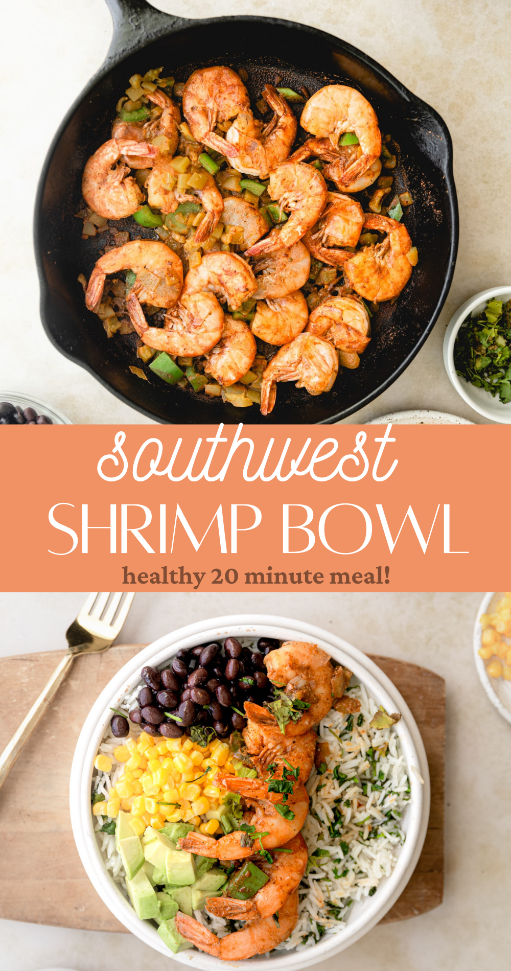 southwest shrimp bowl pin image