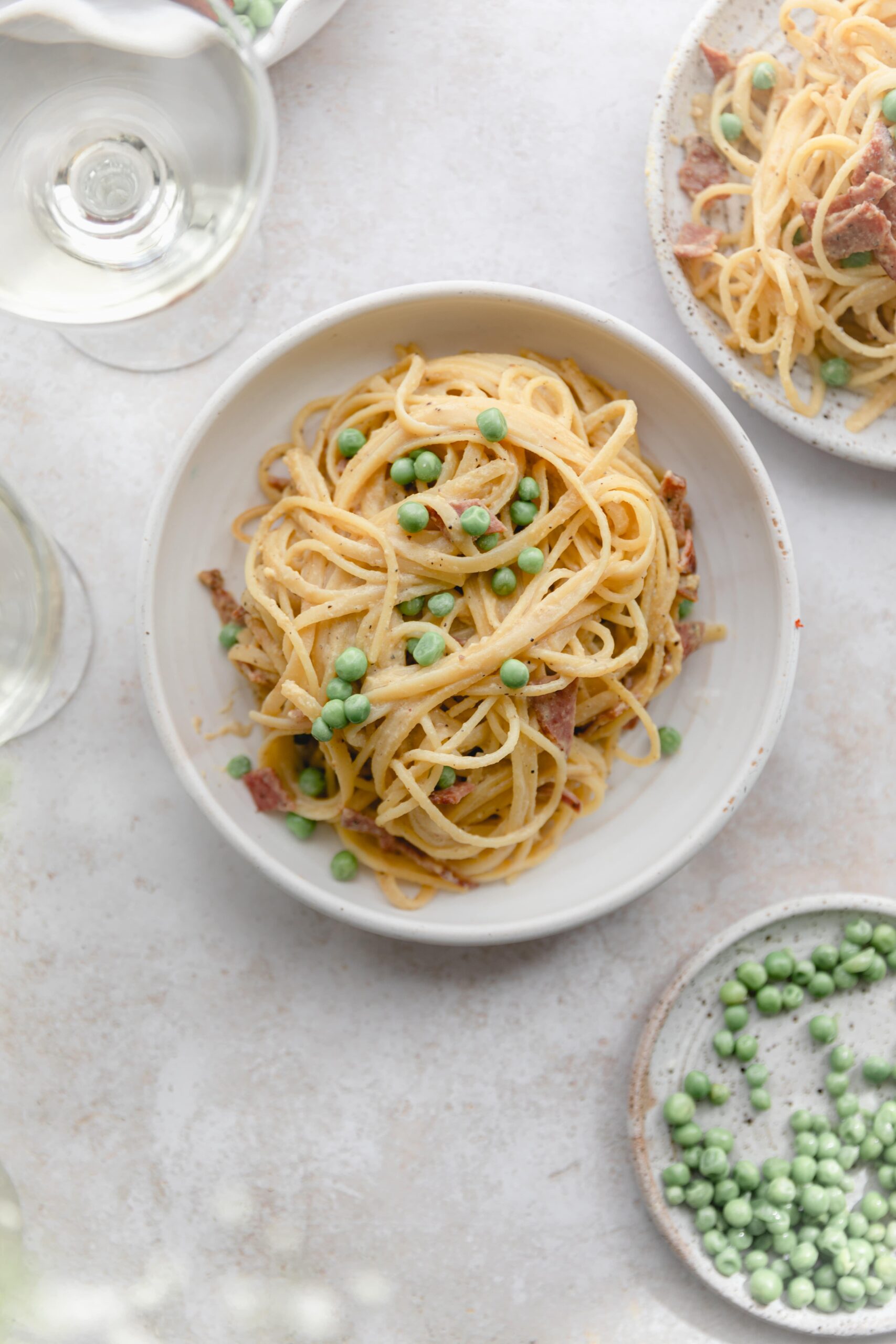 Healthy, 30 Minute Dairy-Free Carbonara Pasta - White Kitchen Red Wine