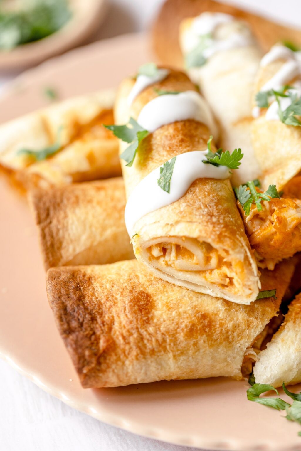 20 Minute Chicken Taquitos in an Air Fryer White Kitchen Red Wine