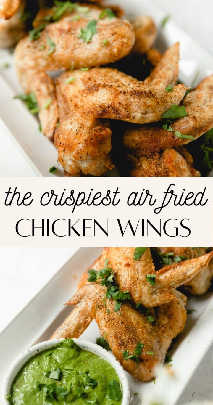 Chimichurri Air Fryer Chicken Wings (EXTRA CRISPY!)