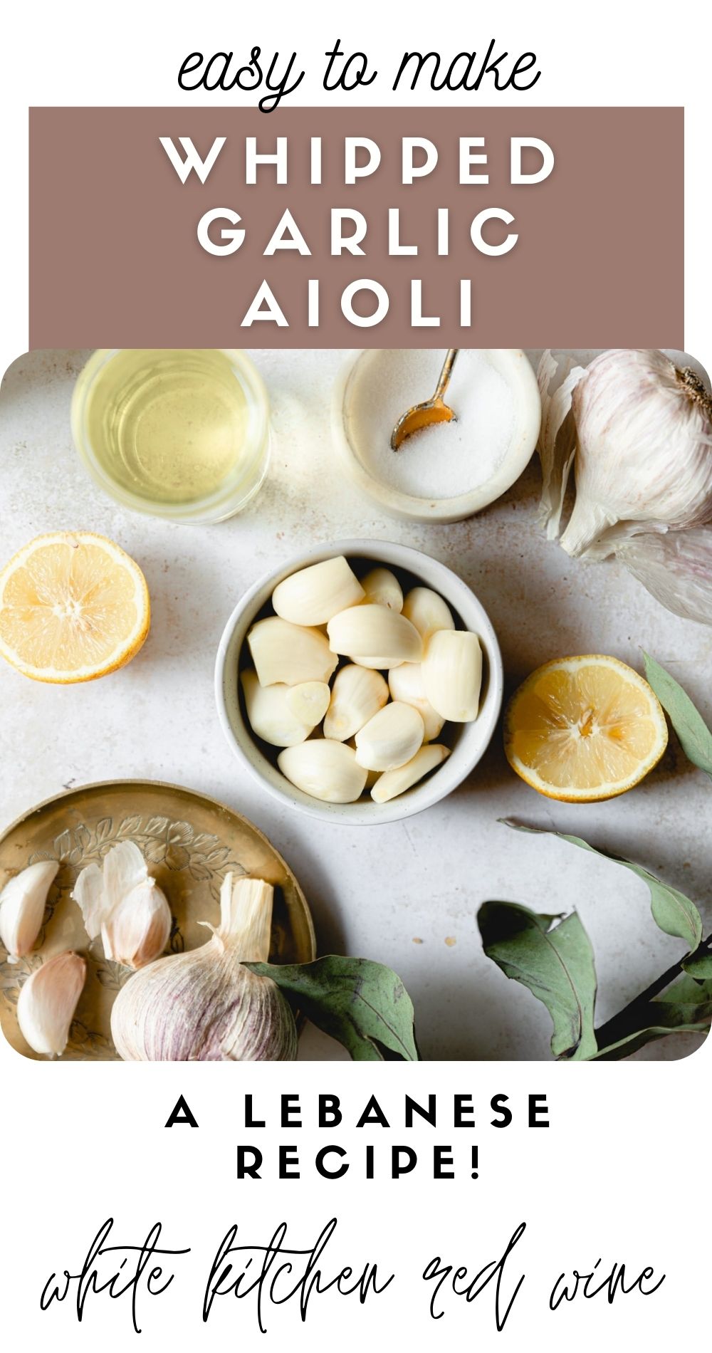 Lebanese Garlic Dip (Toum) An easy and delicious Lebanese Recipe