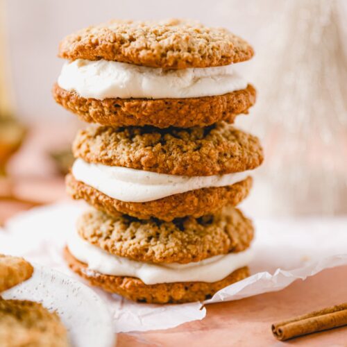 stack of 3 oatmeal creme pies