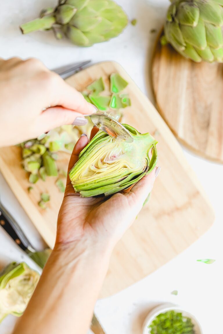 Easy Roasted Artichoke Halves White Kitchen Red Wine