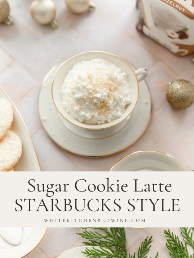Copy Cat Starbucks Sugar Cookie Latte