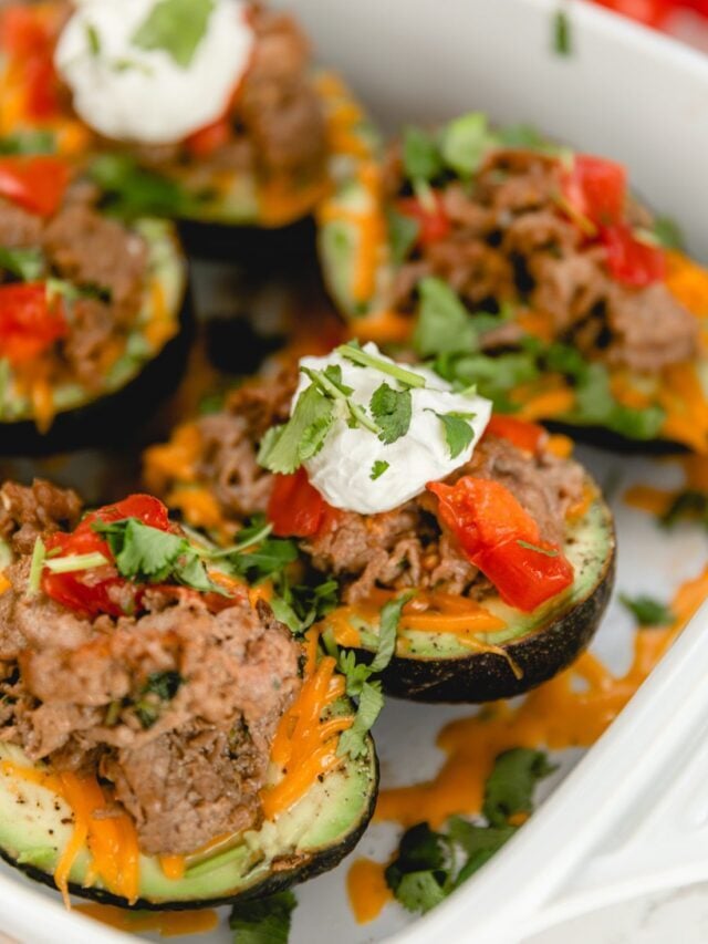 How to Make Baked Avocados with Carne Asada Steak Story