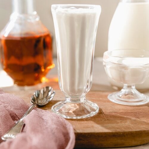 bourbon cream in a glass