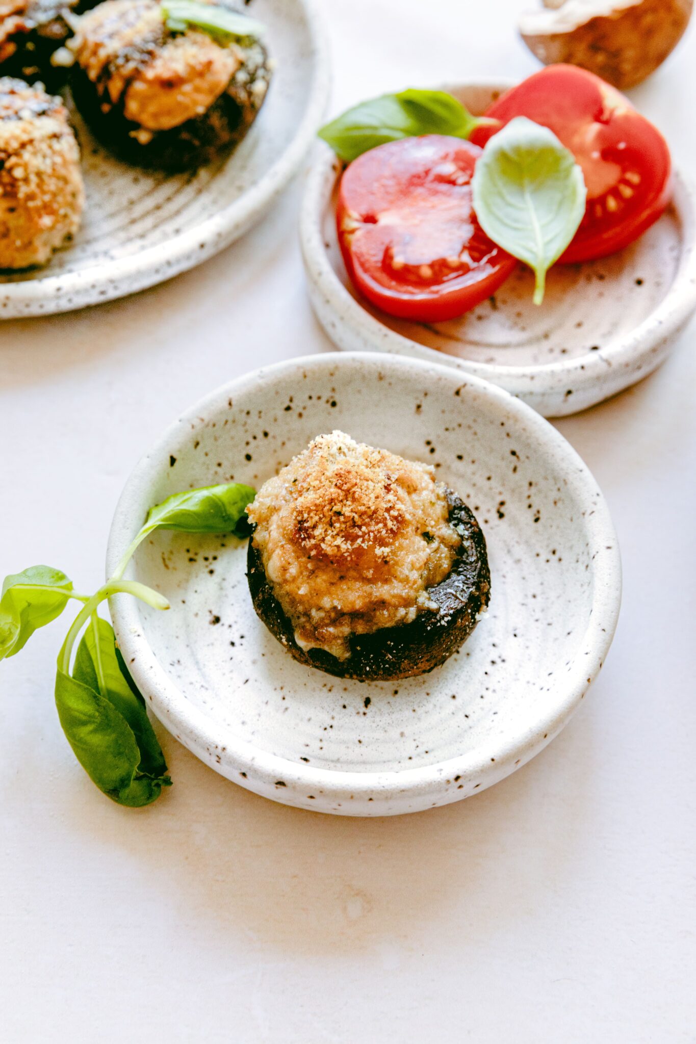 Italian Stuffed Mushrooms (Vegetarian Recipe) A Make-Ahead Party Dish