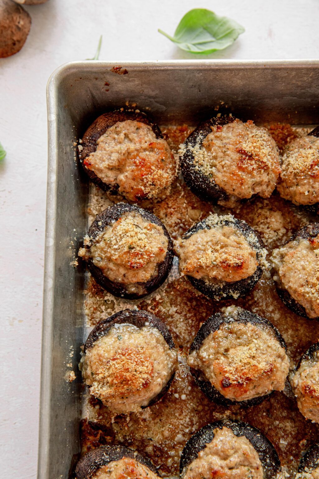 Italian Stuffed Mushrooms (Vegetarian Recipe) A Make-Ahead Party Dish