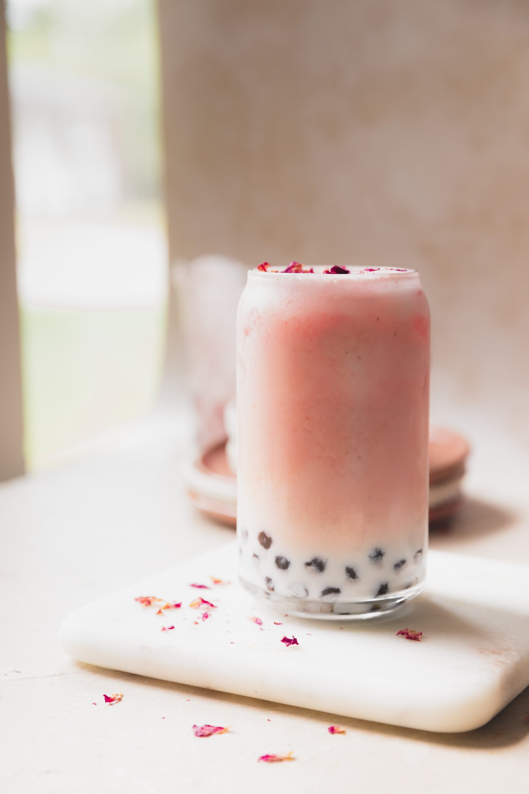 Strawberry Boba Tea - White Kitchen Red Wine