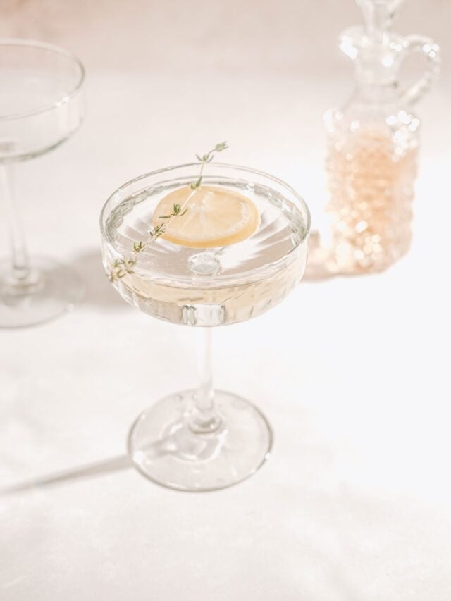 French Gimlet Cocktail