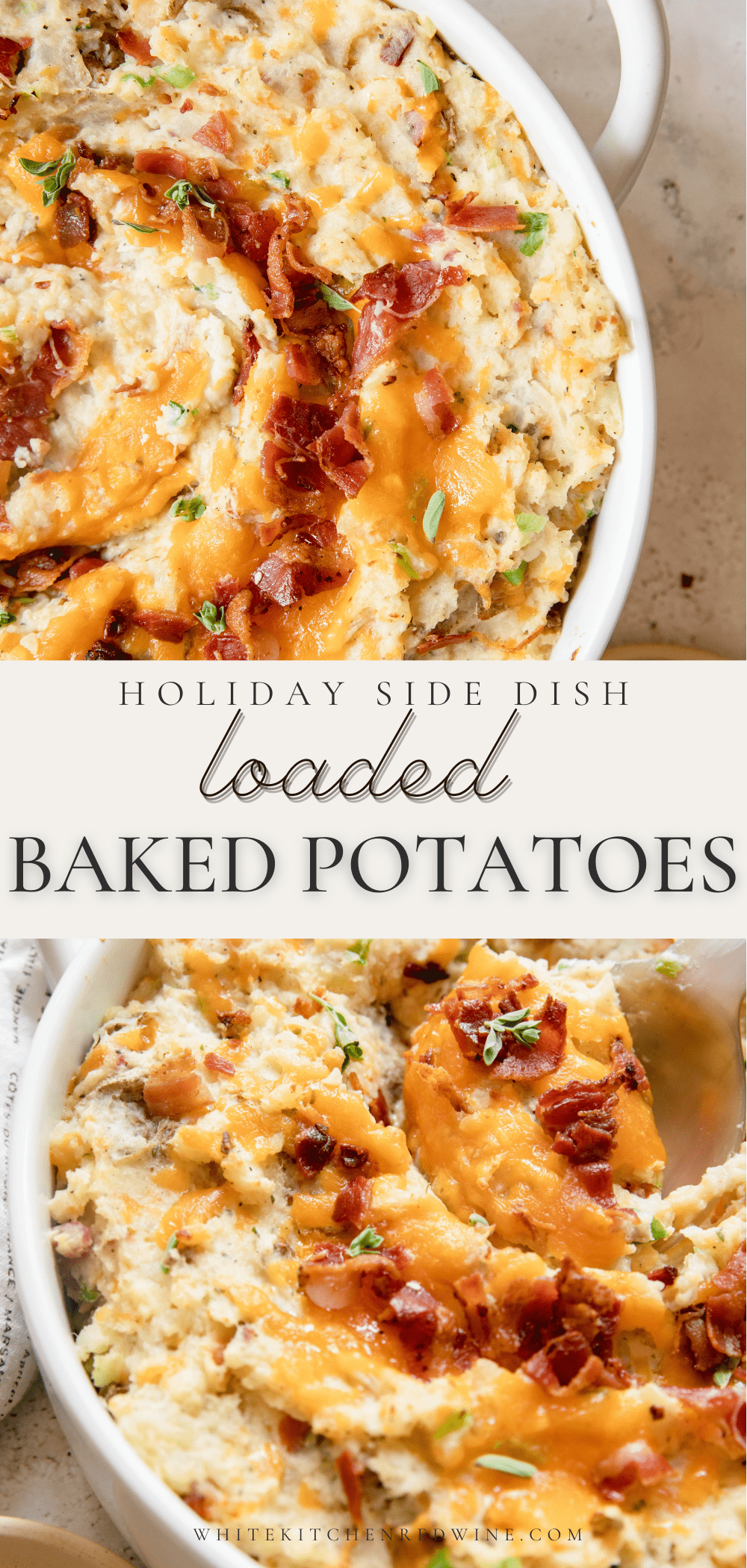 EASY Twice Baked Mashed Potatoes with Boursin Cheese