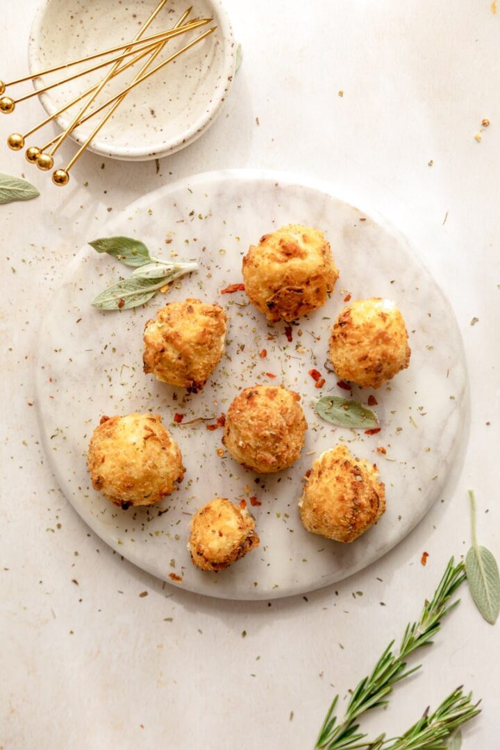 Crispy Fried Goat Cheese Easy Appetizer!