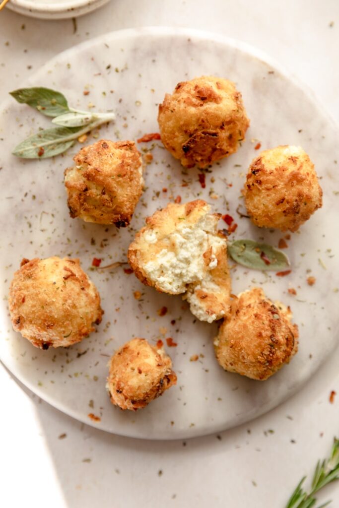 Crispy Fried Goat Cheese Easy Appetizer!