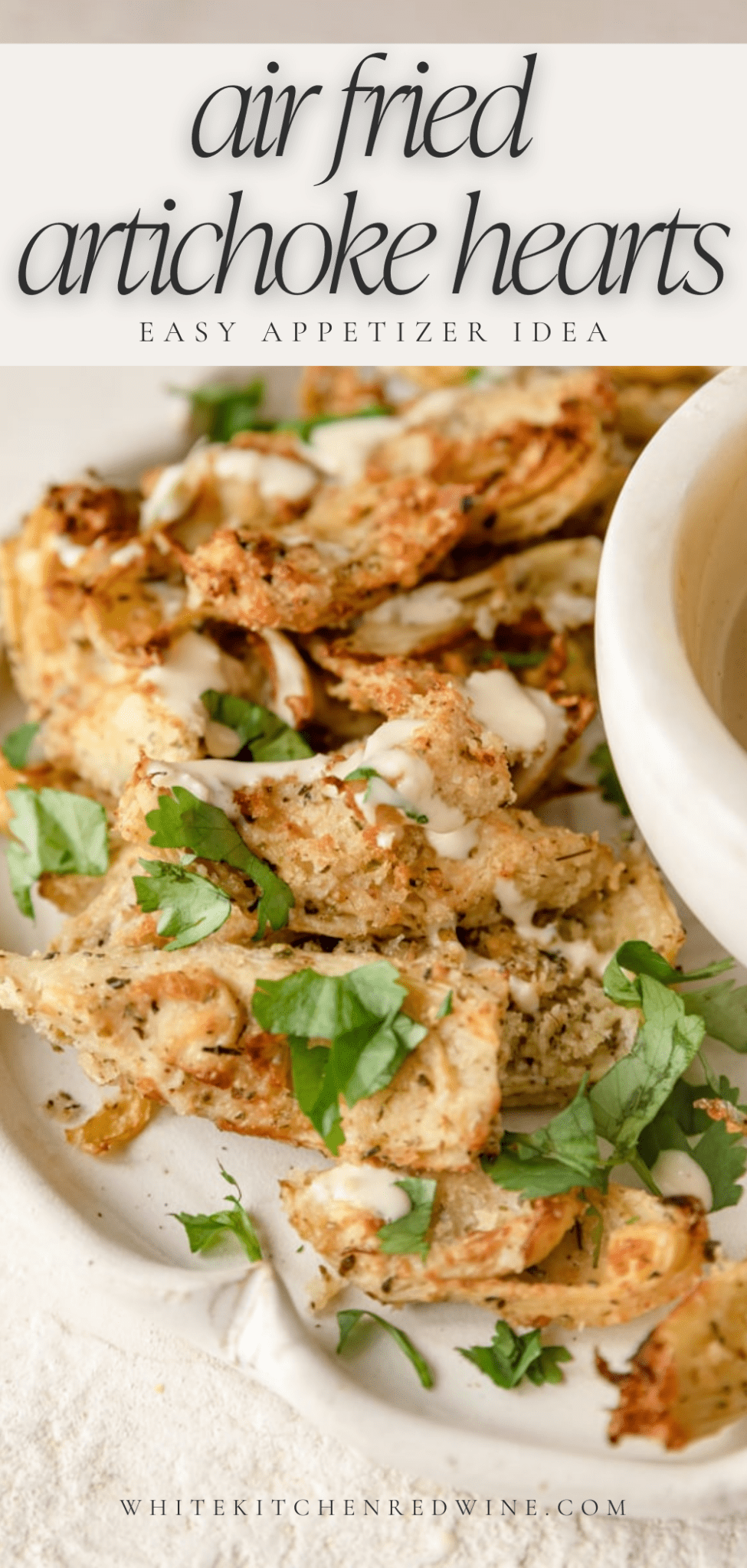 EASY Air Fryer Artichoke Hearts with Garlic Aioli 5 Ingredients!