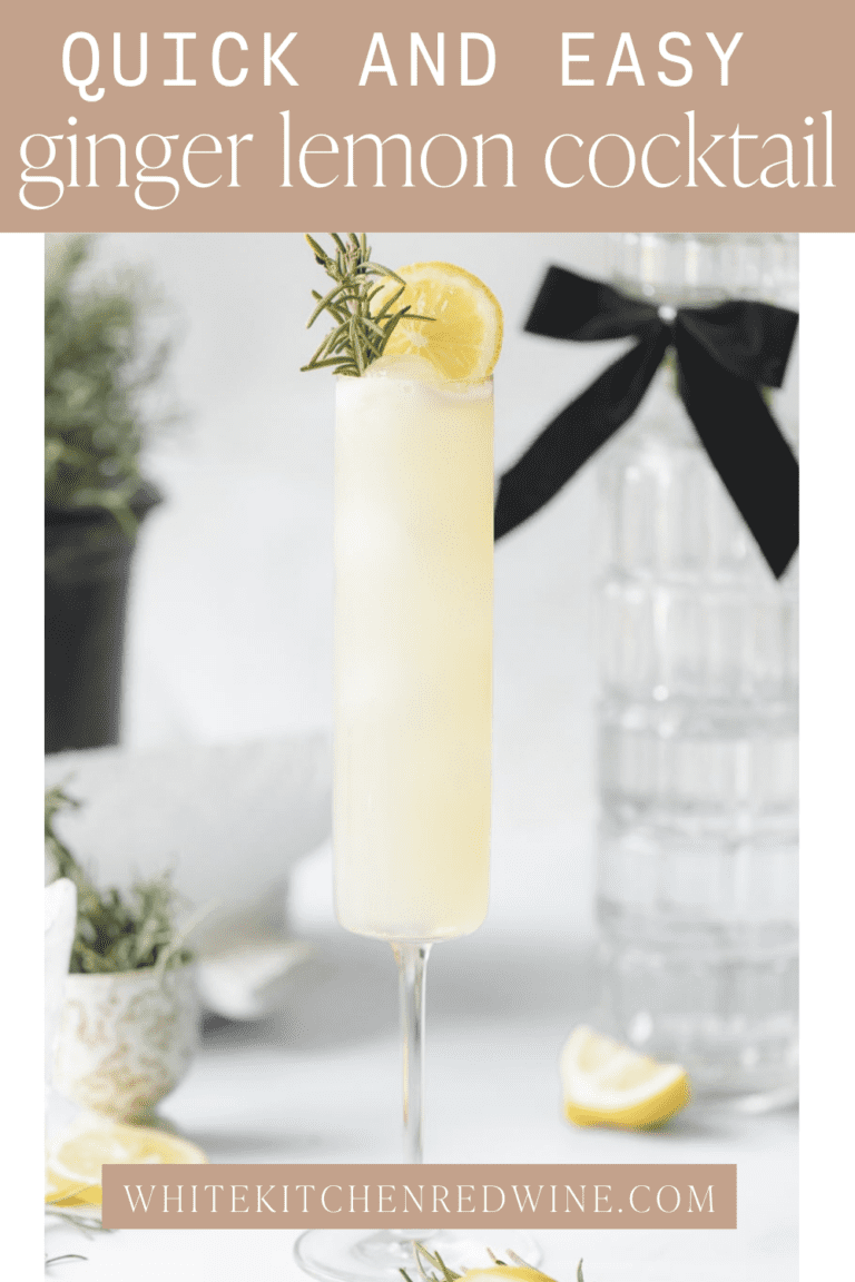 Lemon Ginger Cocktail Perfect For Parties!