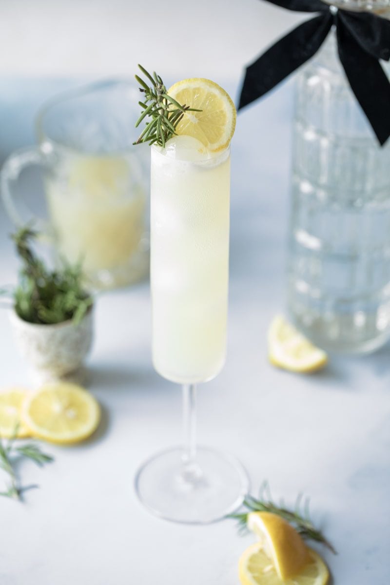 glass of ginger beer lemon cocktail 