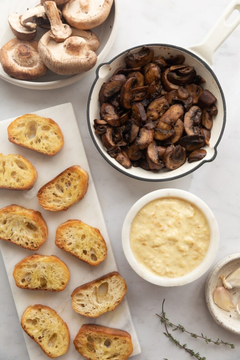 Creamy Parmesan Mushroom Toast - Delicious Appetizer!