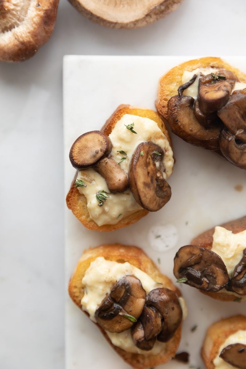 Creamy Parmesan Mushroom Toast - Delicious Appetizer!
