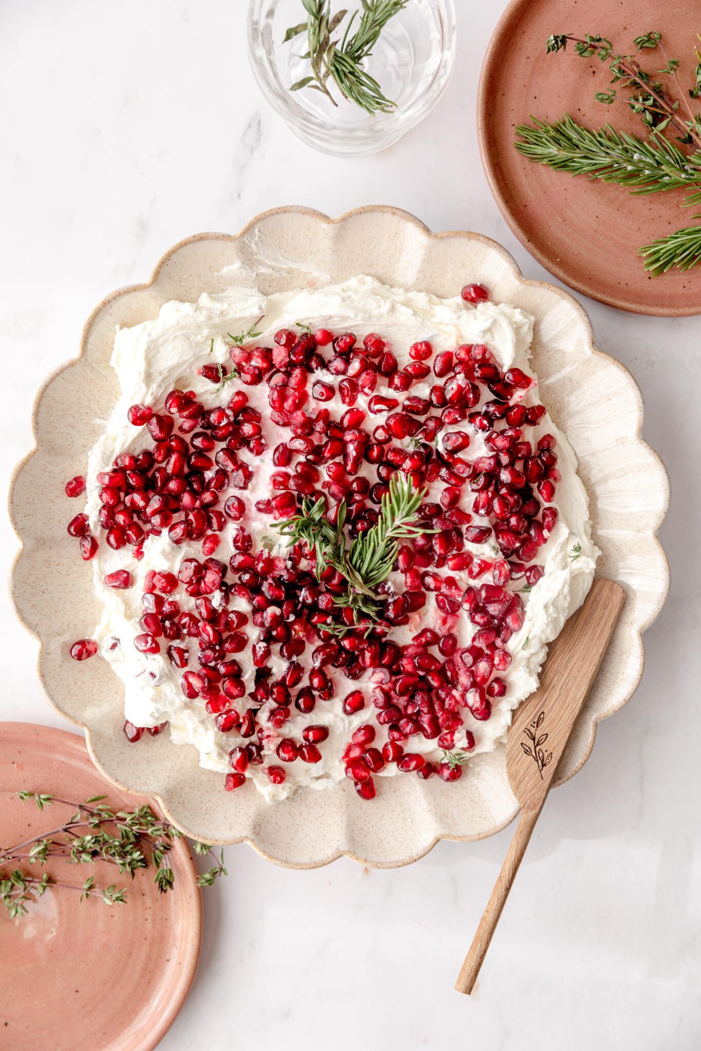 Easy Pomegranate and Herbed Goat Cheese Dip Delicious!