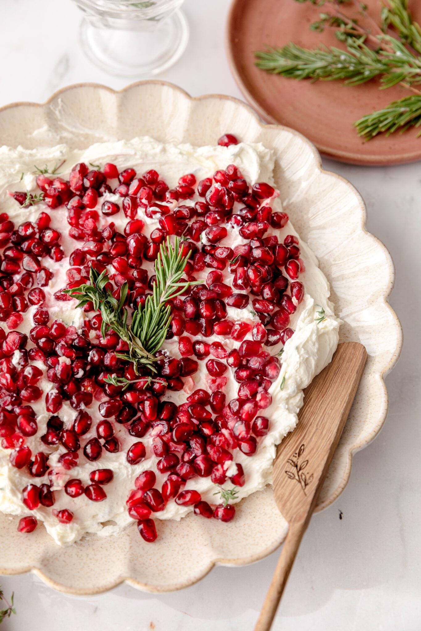 Easy Pomegranate and Herbed Goat Cheese Dip Delicious!