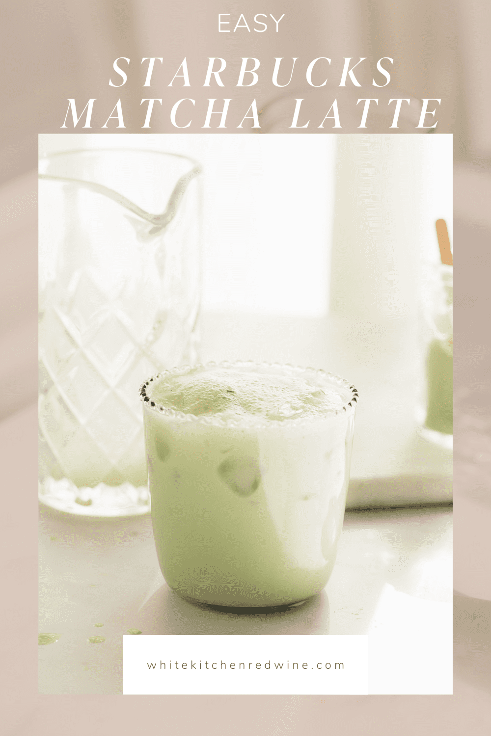 Easy Iced Matcha Latte (Starbucks Copycat!)