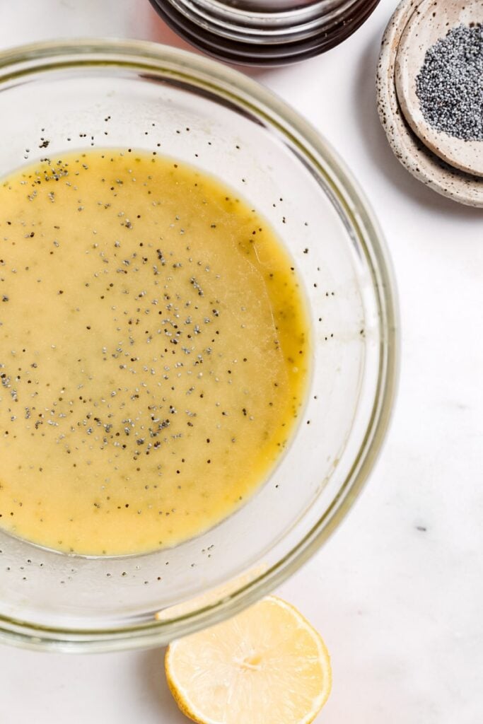 5-Minute Creamy Lemon Poppy Seed Dressing - White Kitchen Red Wine