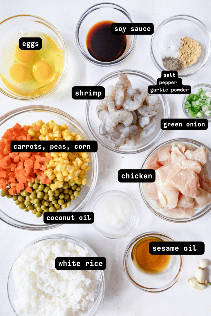 Easy 30Minute Chicken and Shrimp Fried Rice White Kitchen Red Wine